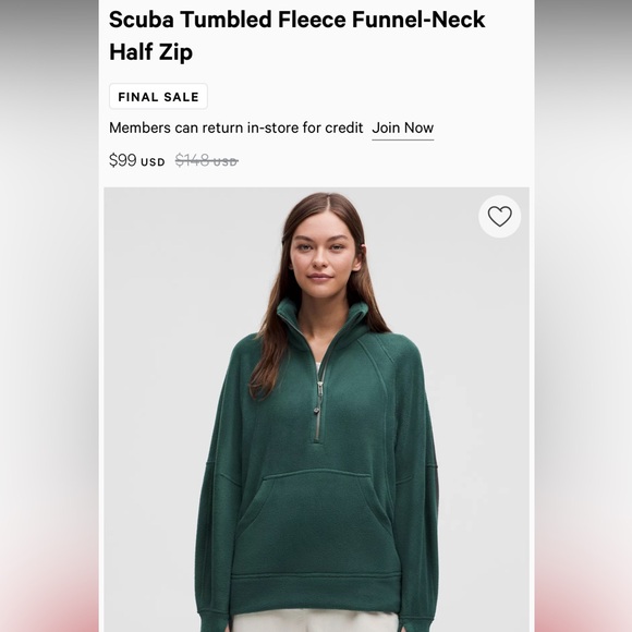 Lululemon Scuba Fleece - Picture 4 of 4